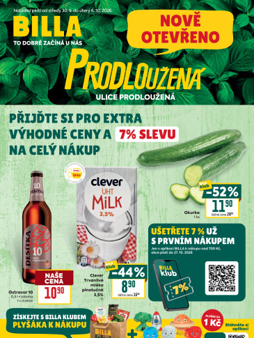 BILLA leták - Ostrava, Prodloužená