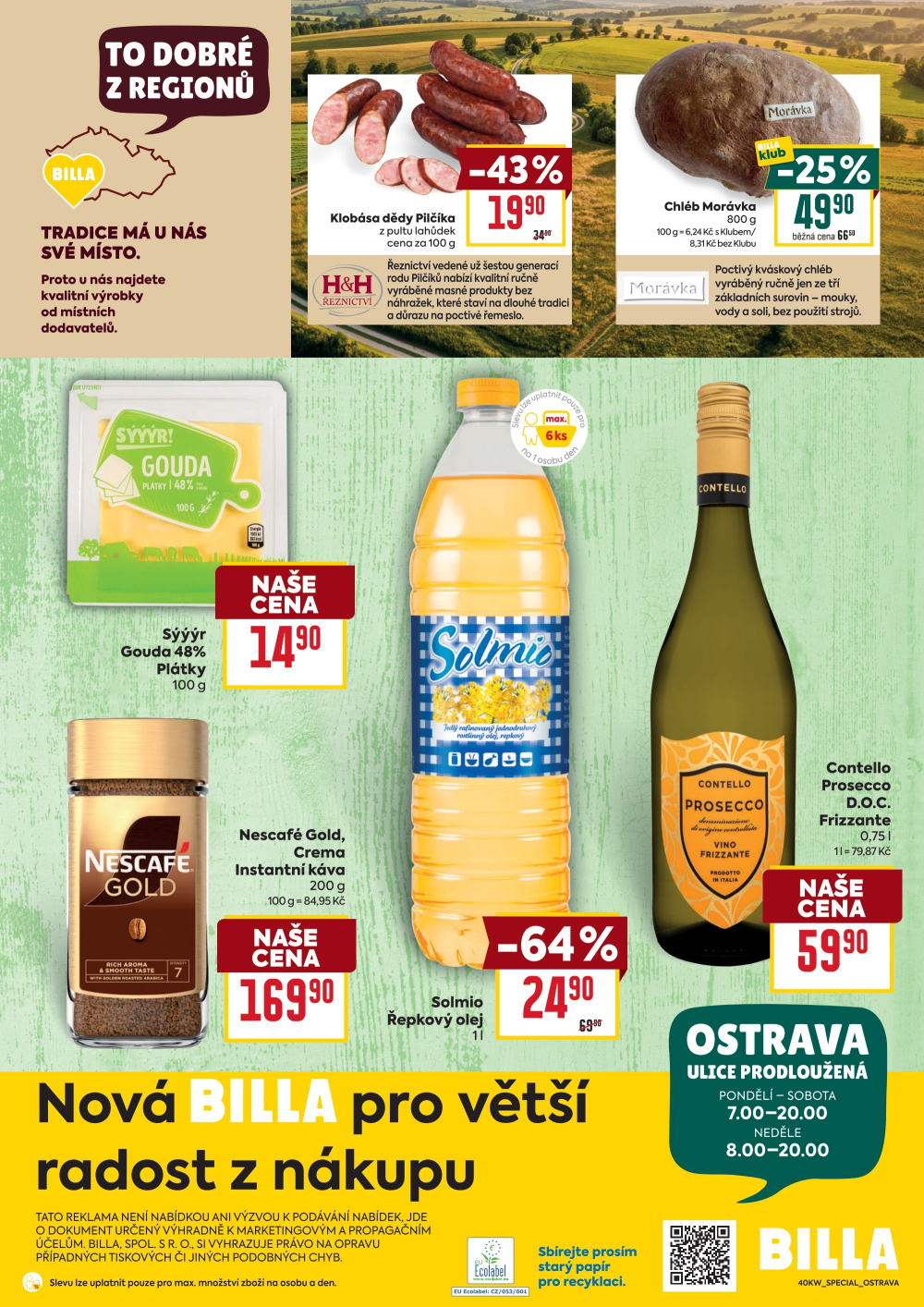 Leták BILLA leták - Ostrava, Prodloužená - strana 2