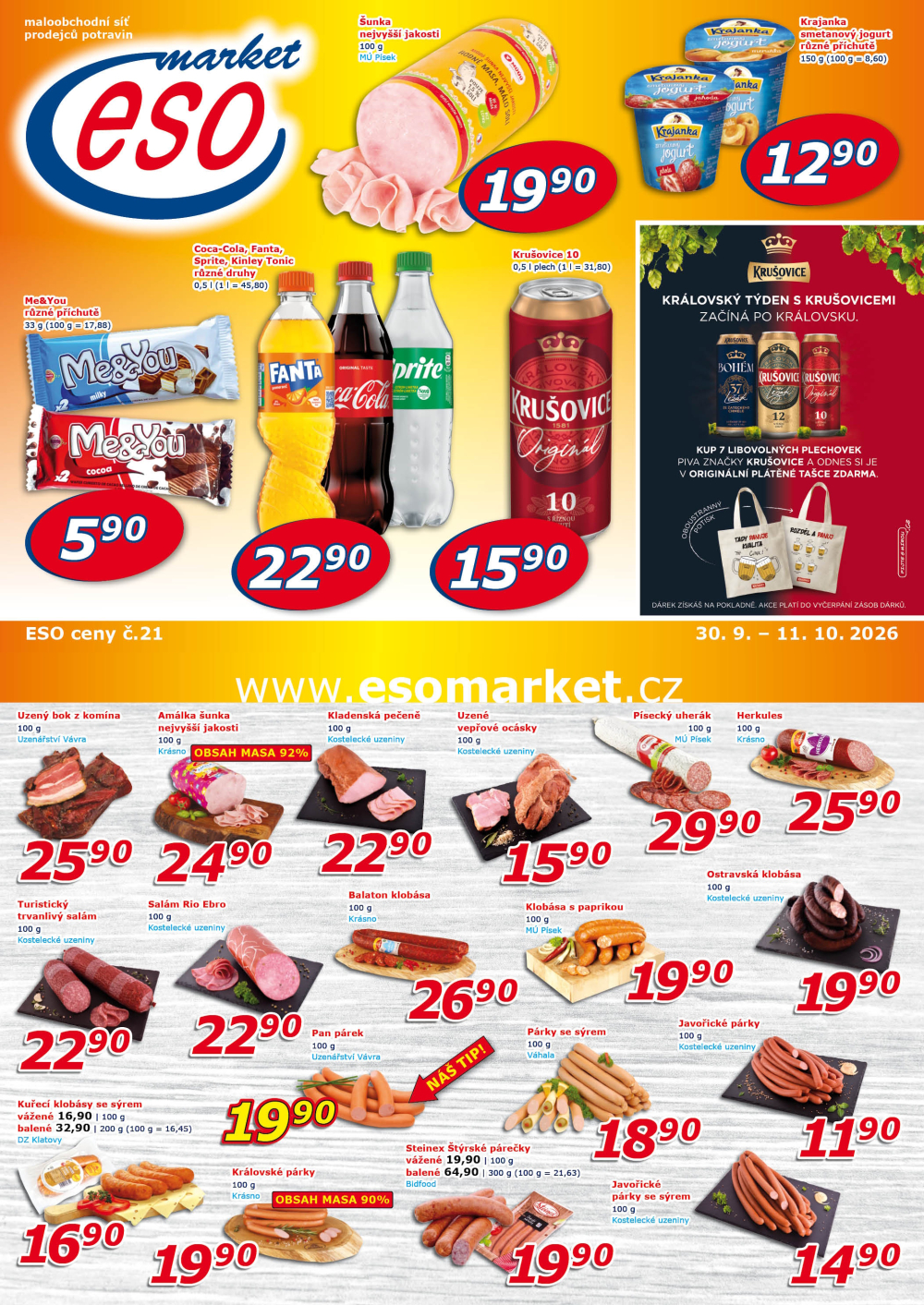 Leták ESO MARKET leták - strana 1