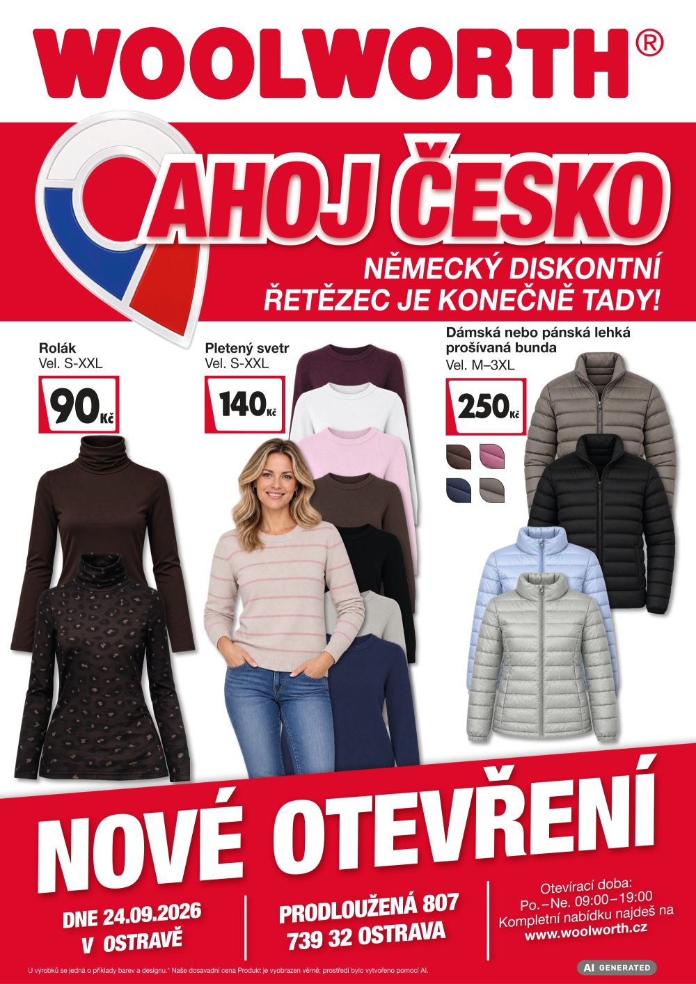 Leták Woolworth leták - Ostrava, Prodloužená - strana 1