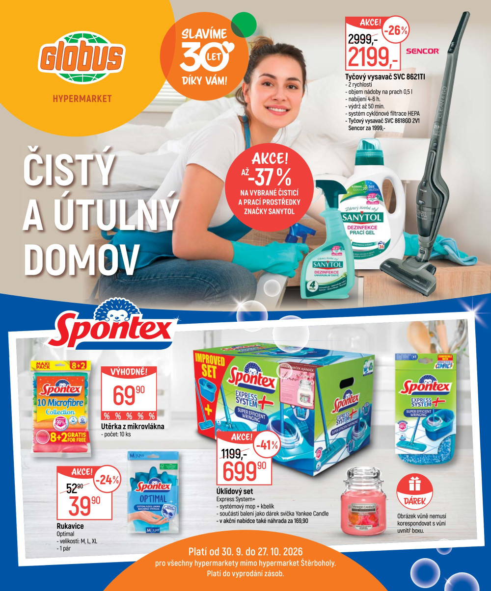 Leták Globus leták - Čistý a útulný domov - strana 1