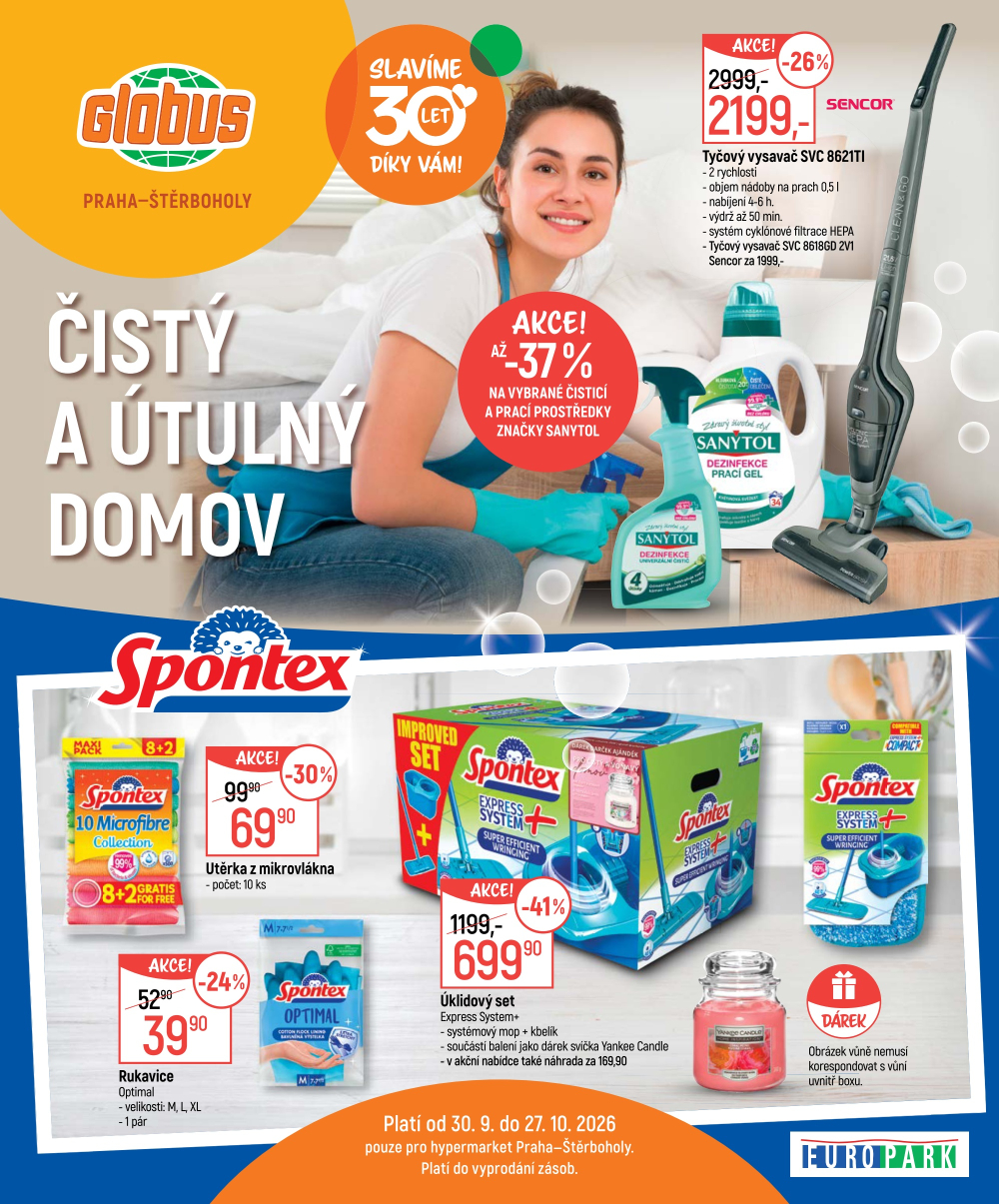 Leták Globus leták Praha Štěrboholy - Čistý a útulný domov - strana 1