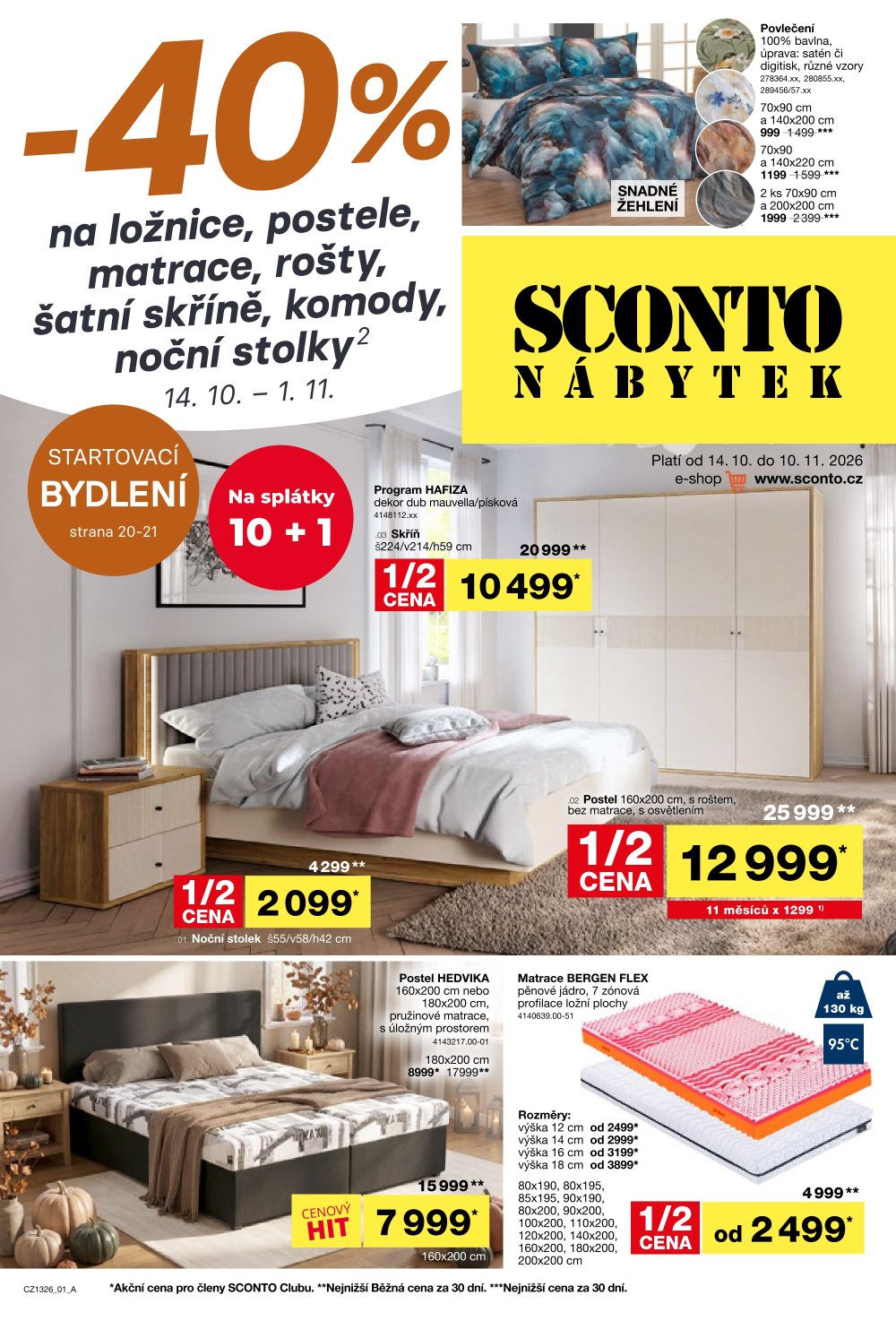 Leták SCONTO Nábytek leták - strana 1