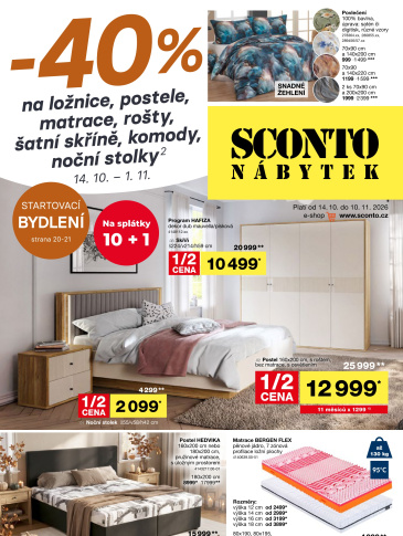 SCONTO Nábytek leták