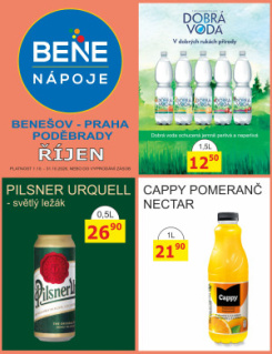 BENE NÁPOJE leták