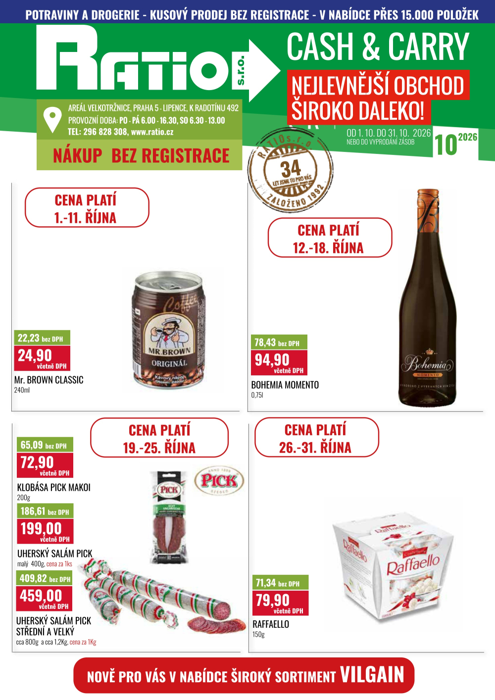 Leták Ratio leták - strana 1