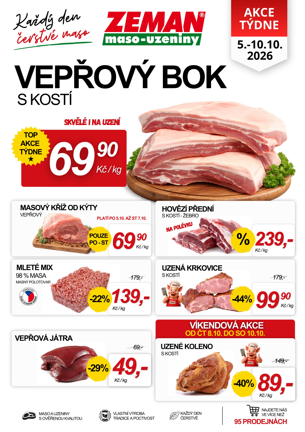 Leták ZEMAN maso - uzeniny leták - strana 1