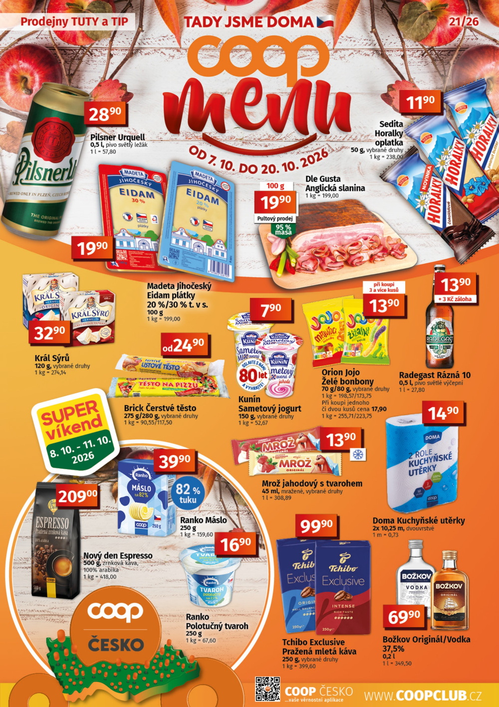 Leták COOP leták - TIP a TUTY Menu - strana 1