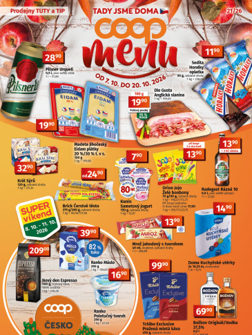 COOP leták - TIP a TUTY Menu