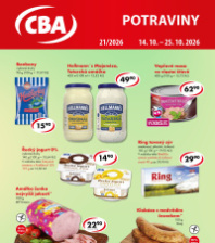CBA Potraviny leták