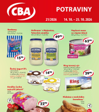 Akční leták CBA Potraviny 