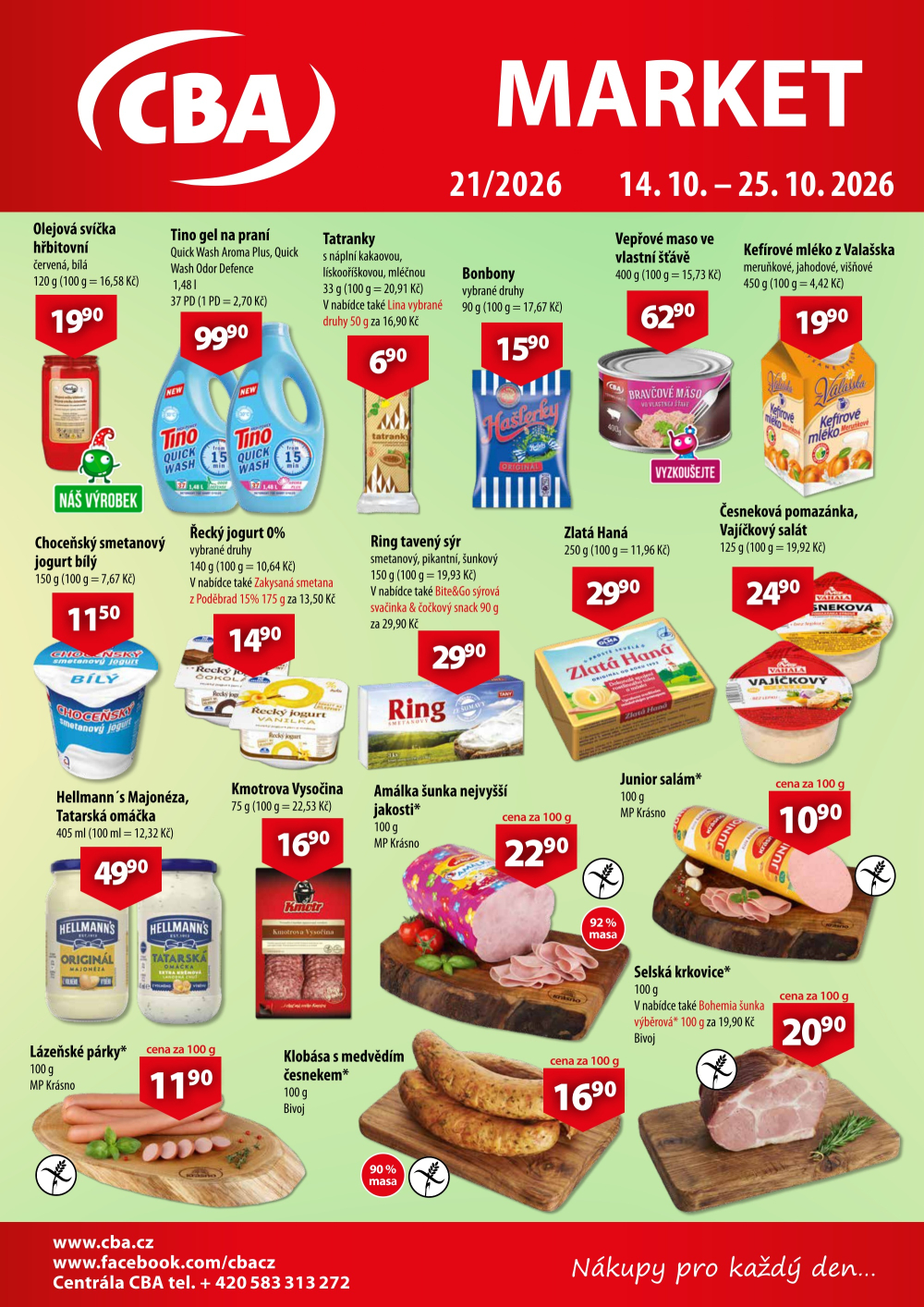 Leták CBA Market leták - strana 1