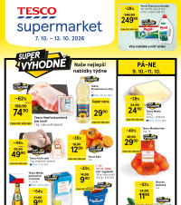 Akční leták Tesco supermarket 
