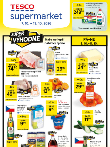 Tesco supermarket leták
