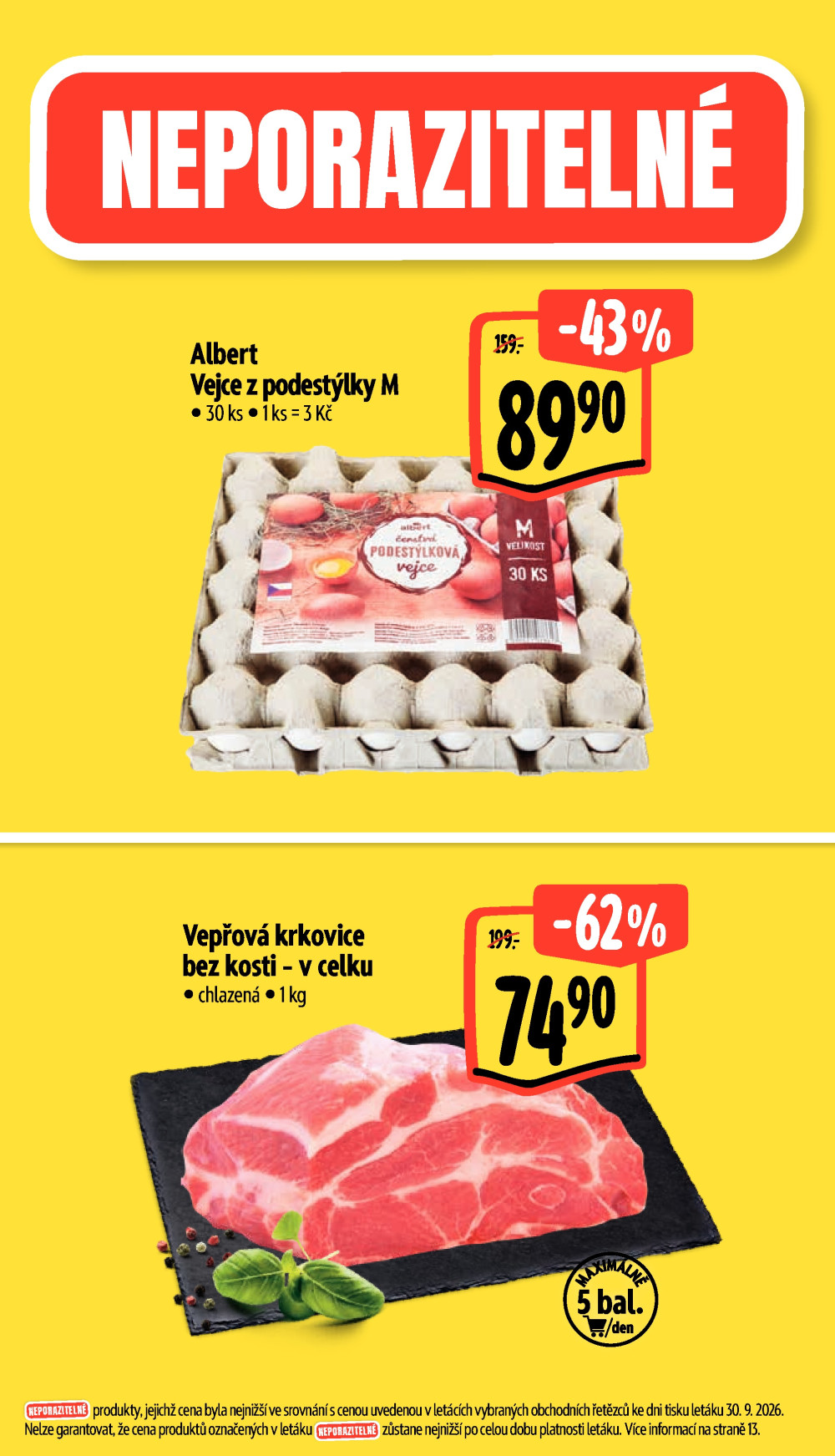Leták Albert Hypermarket leták - Znojmo, Brněnská - strana 2