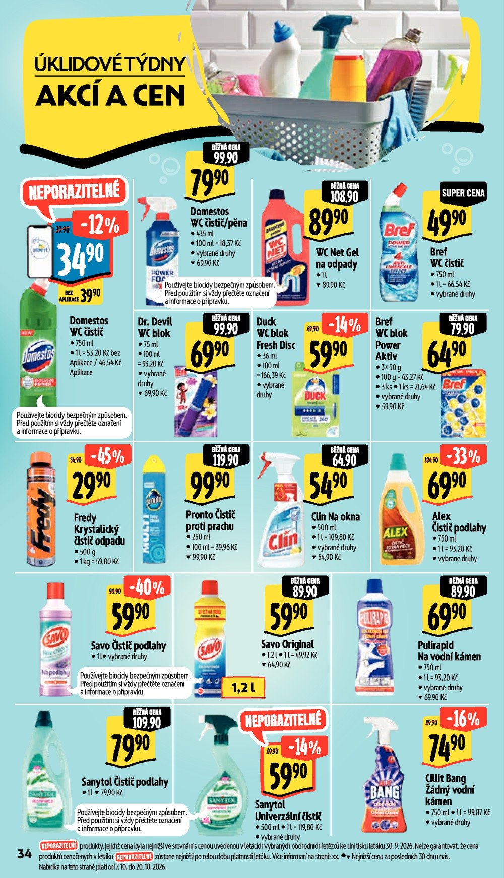 Leták Albert Hypermarket leták - Znojmo, Brněnská - strana 52