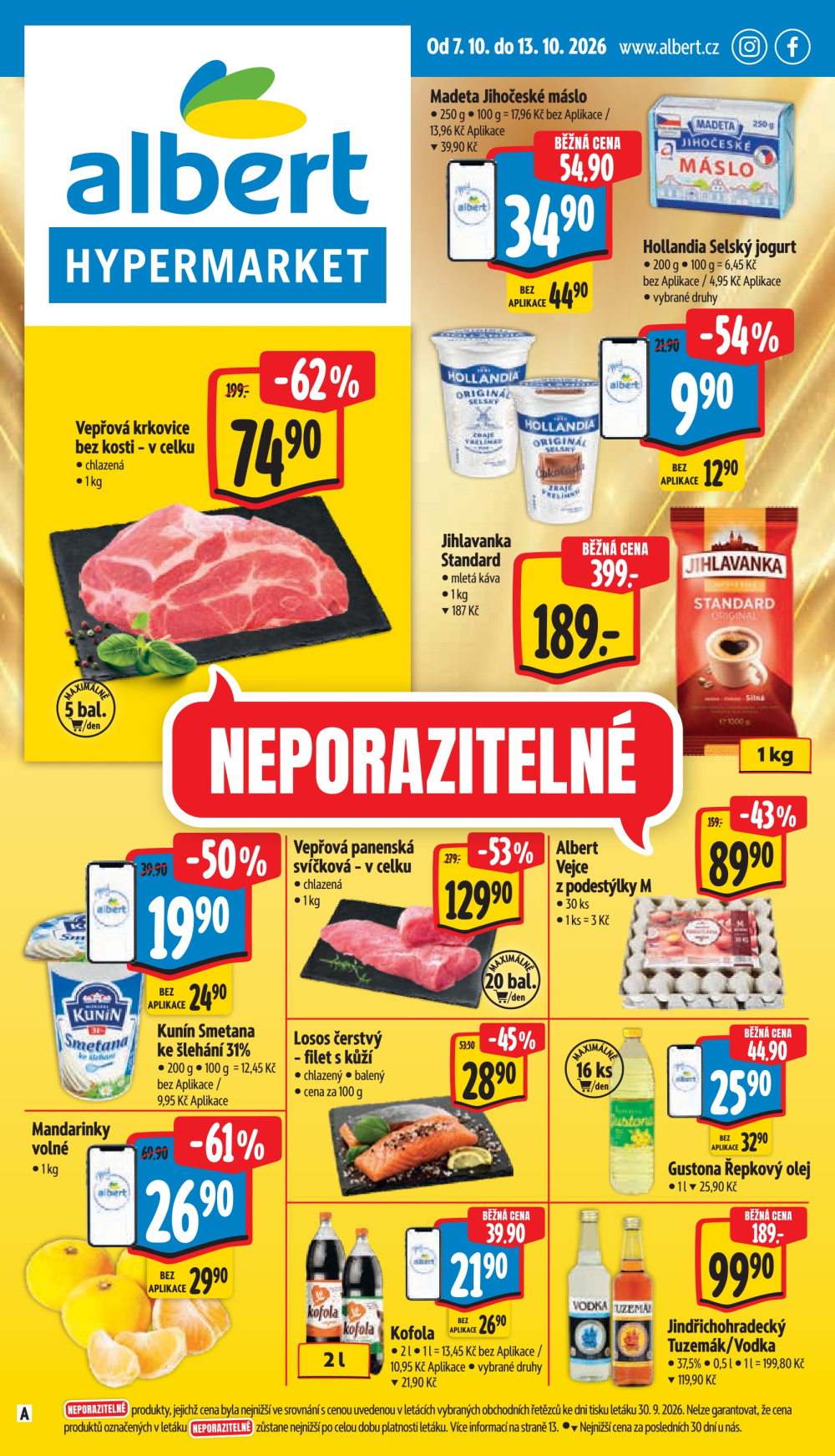 Leták Albert Hypermarket leták - strana 1