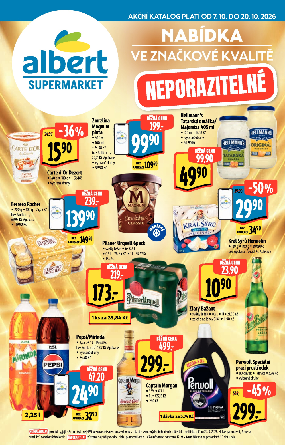 Leták Albert Supermarket - Nabídka ve značkové kvalitě - strana 1