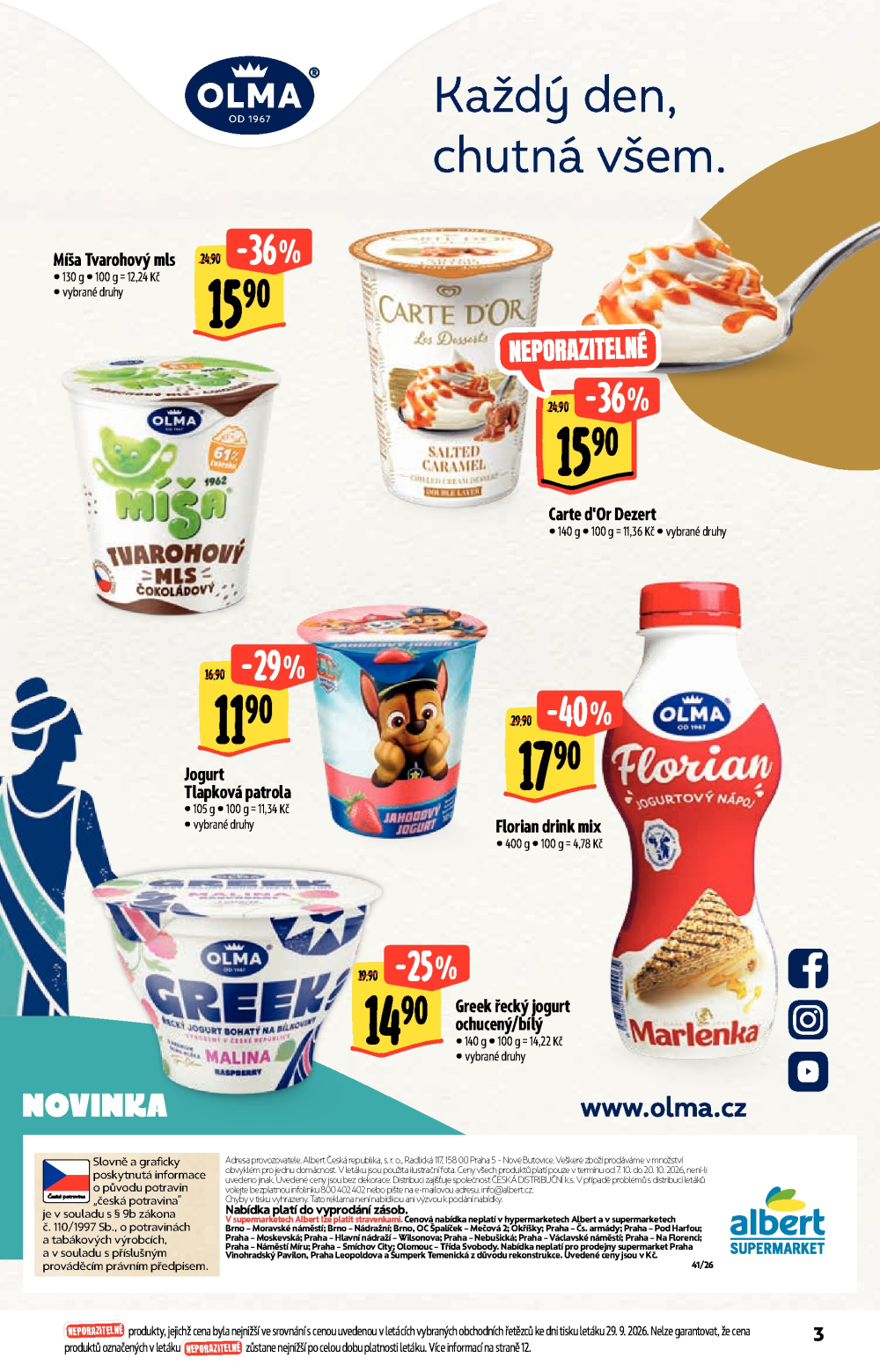 Leták Albert Supermarket - Nabídka ve značkové kvalitě - strana 3