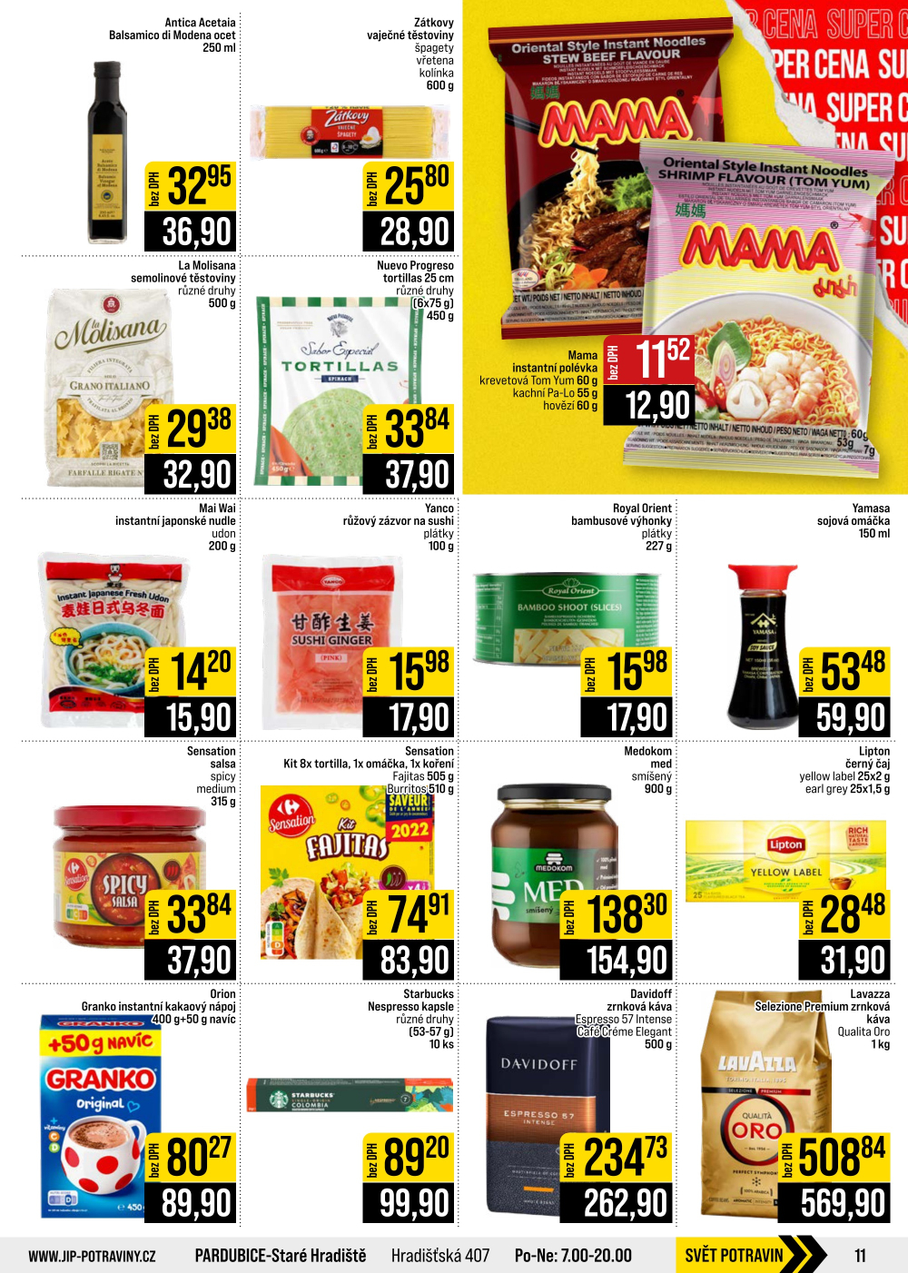 Leták JIP leták CC Cash & Carry - Brno, Ostrava, Praha, Polička, Olomouc, Karlovy Vary, Zlín, Jilemnice, Pardubice - strana 11
