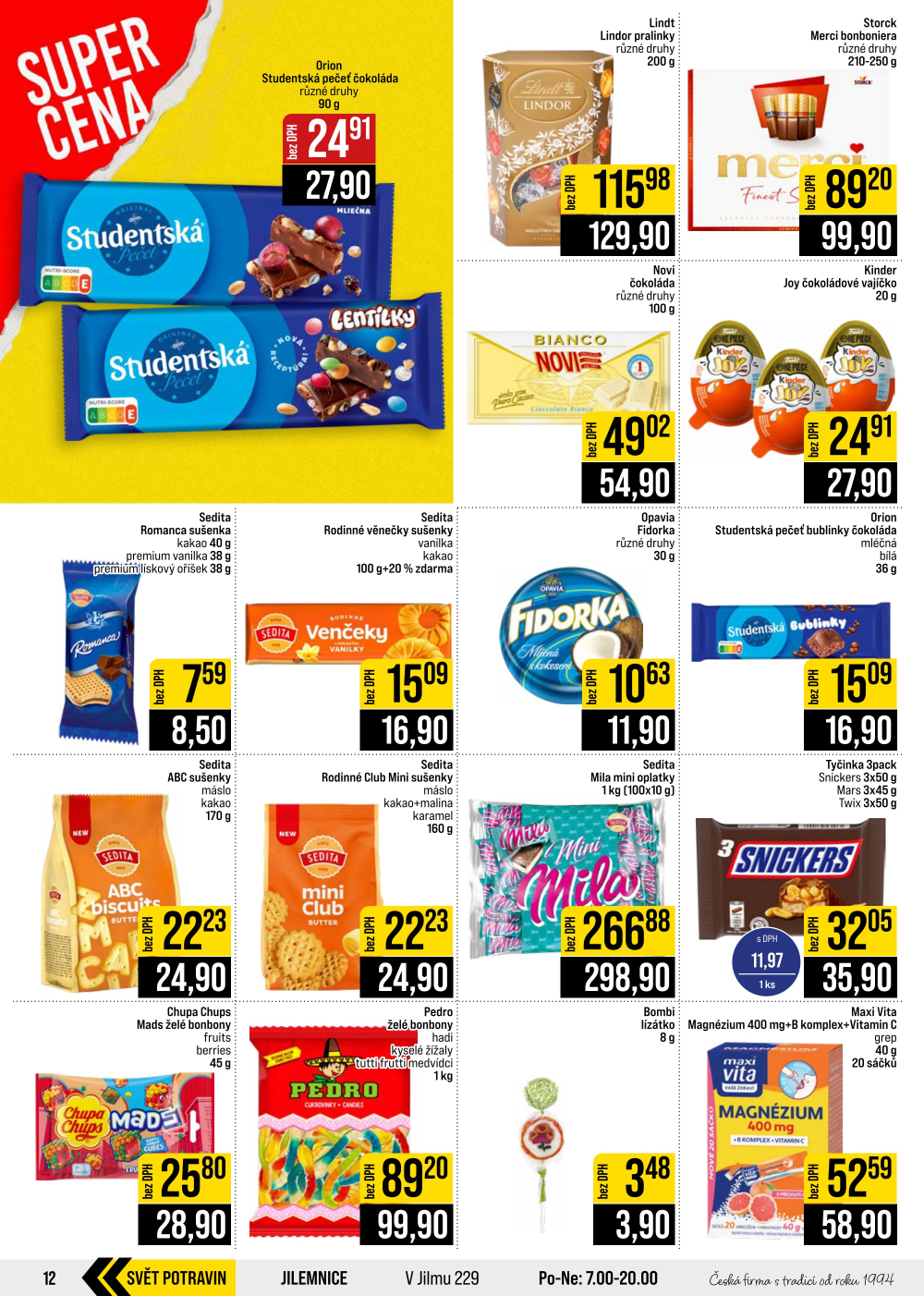 Leták JIP leták CC Cash & Carry - Brno, Ostrava, Praha, Polička, Olomouc, Karlovy Vary, Zlín, Jilemnice, Pardubice - strana 12