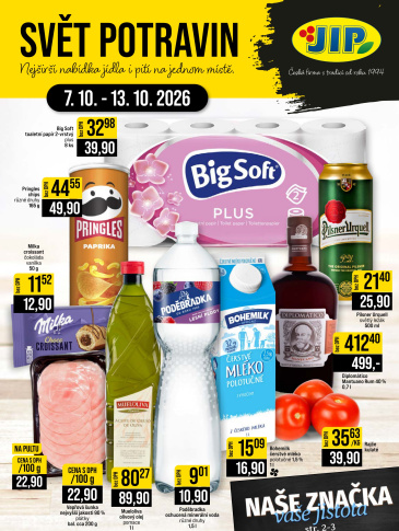 JIP leták CC Cash & Carry - Brno, Ostrava, Praha, Polička, Olomouc, Karlovy Vary, Zlín, Jilemnice, Pardubice