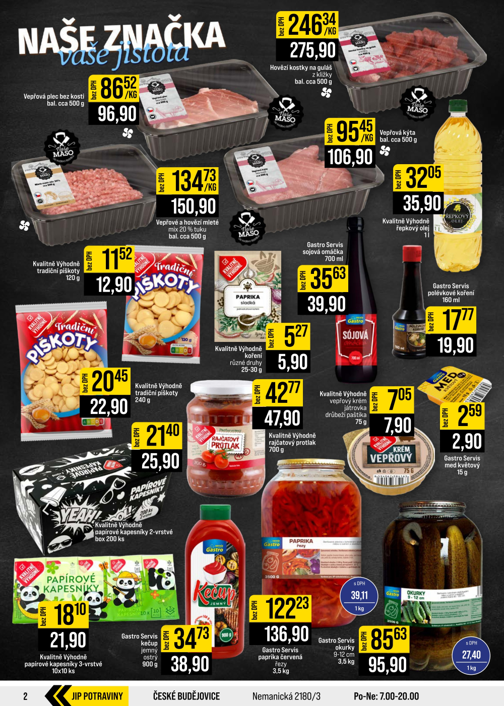 Leták JIP leták CC Cash & Carry - Brno, Ostrava, Praha, Polička, Olomouc, Karlovy Vary, Zlín, Jilemnice, Pardubice - strana 2