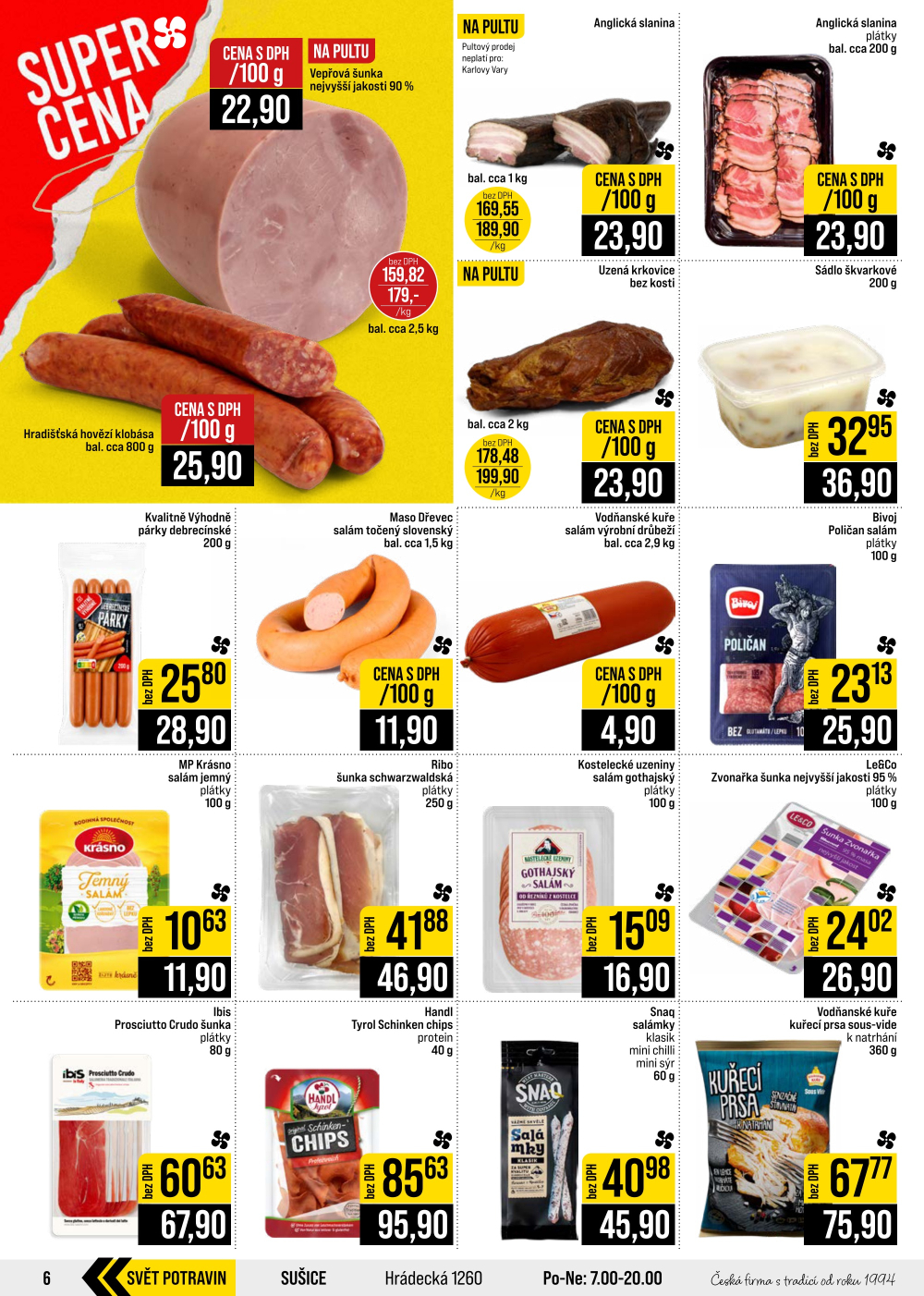 Leták JIP leták CC Cash & Carry - Brno, Ostrava, Praha, Polička, Olomouc, Karlovy Vary, Zlín, Jilemnice, Pardubice - strana 6