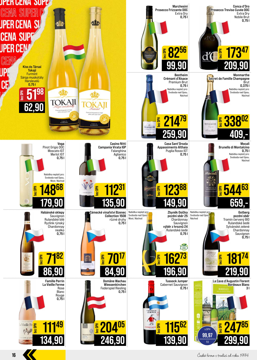 Leták JIP leták CC Cash & Carry - České Budějovice, Most, Náchod, Svoboda nad Úpou, Sušice - strana 16