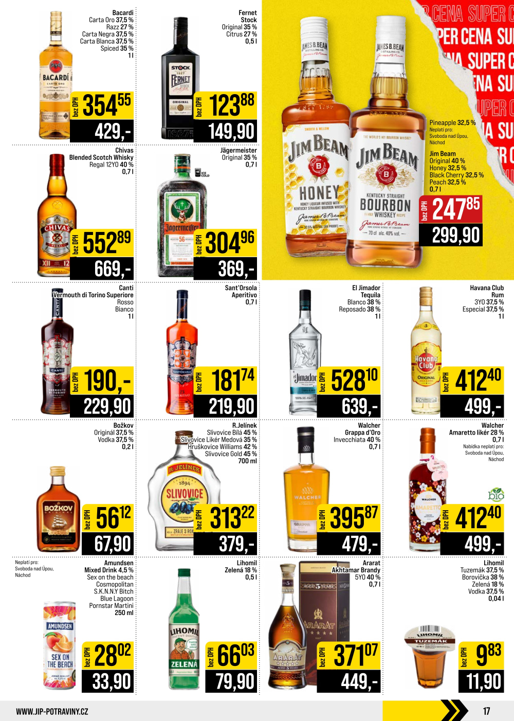 Leták JIP leták CC Cash & Carry - České Budějovice, Most, Náchod, Svoboda nad Úpou, Sušice - strana 17