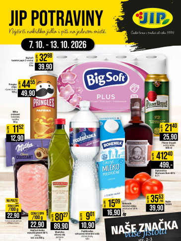 JIP leták CC Cash & Carry - České Budějovice, Most, Náchod, Svoboda nad Úpou, Sušice