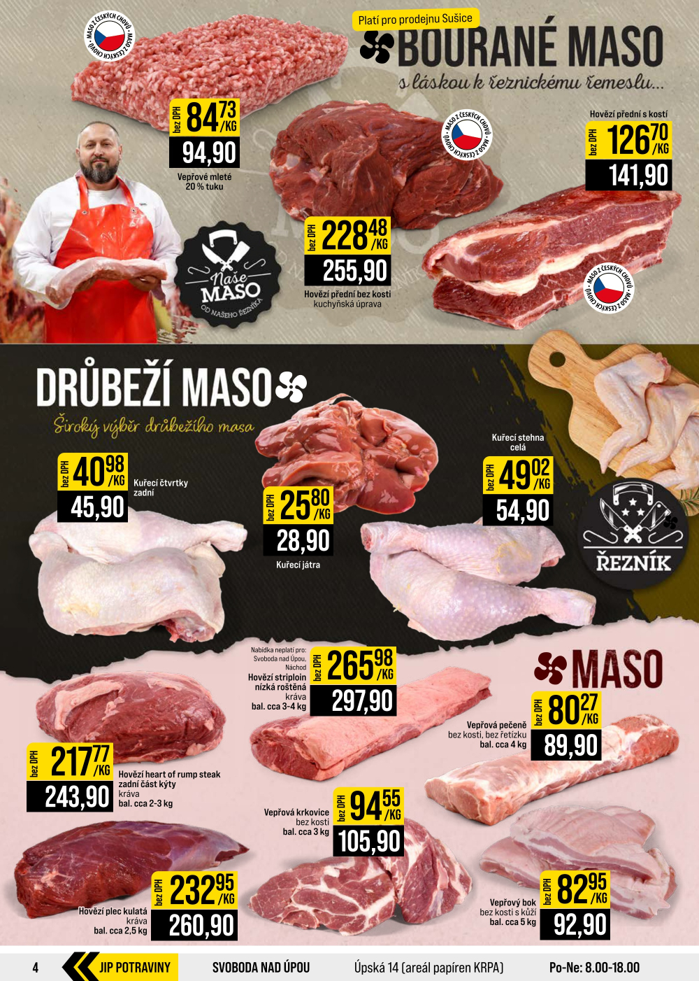 Leták JIP leták CC Cash & Carry - České Budějovice, Most, Náchod, Svoboda nad Úpou, Sušice - strana 4