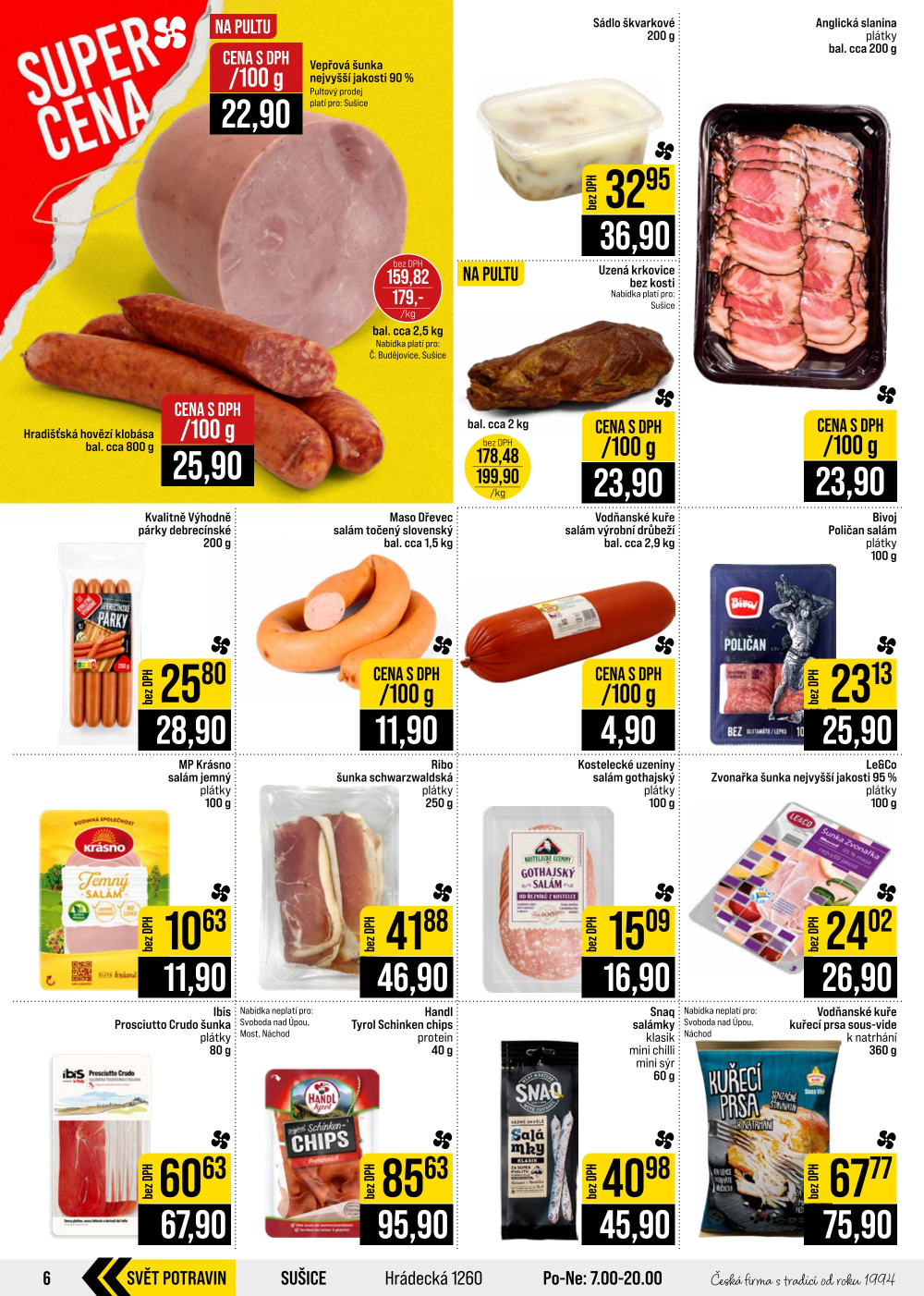 Leták JIP leták CC Cash & Carry - České Budějovice, Most, Náchod, Svoboda nad Úpou, Sušice - strana 6