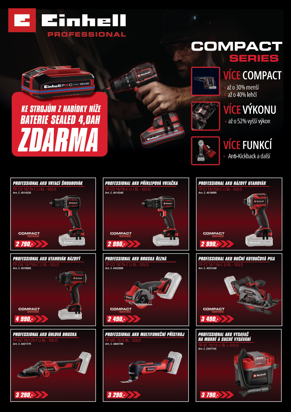 Leták Einhell leták - Professional - strana 1