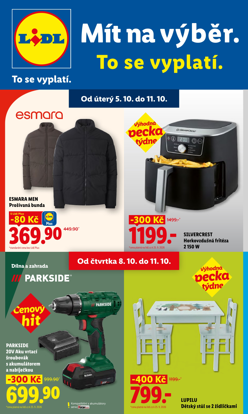 Leták Lidl leták - Nabídka spotřebního zboží - strana 1