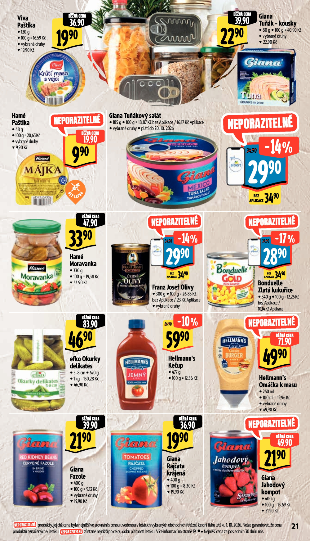Leták Albert Supermarket leták - Praha 4, Leopoldova - strana 31
