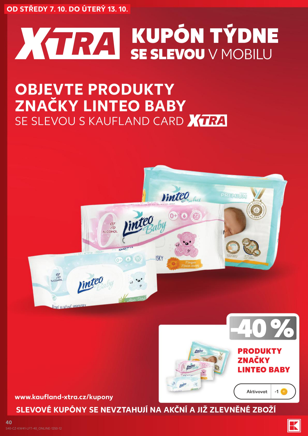 Leták Kaufland leták Praha 6 - Podbaba - strana 40