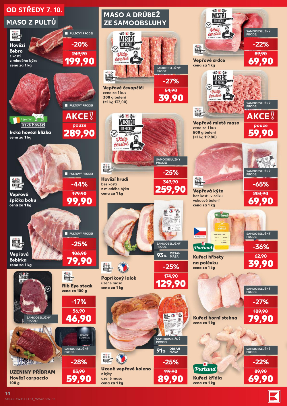 Leták Kaufland leták Praha 3 - Jarov - strana 14