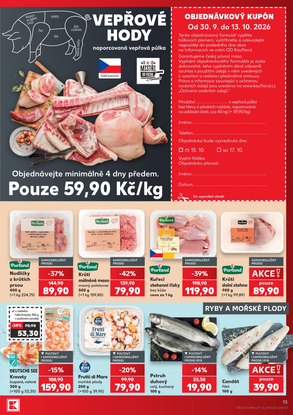 Leták Kaufland leták Praha 3 - Jarov - strana 15