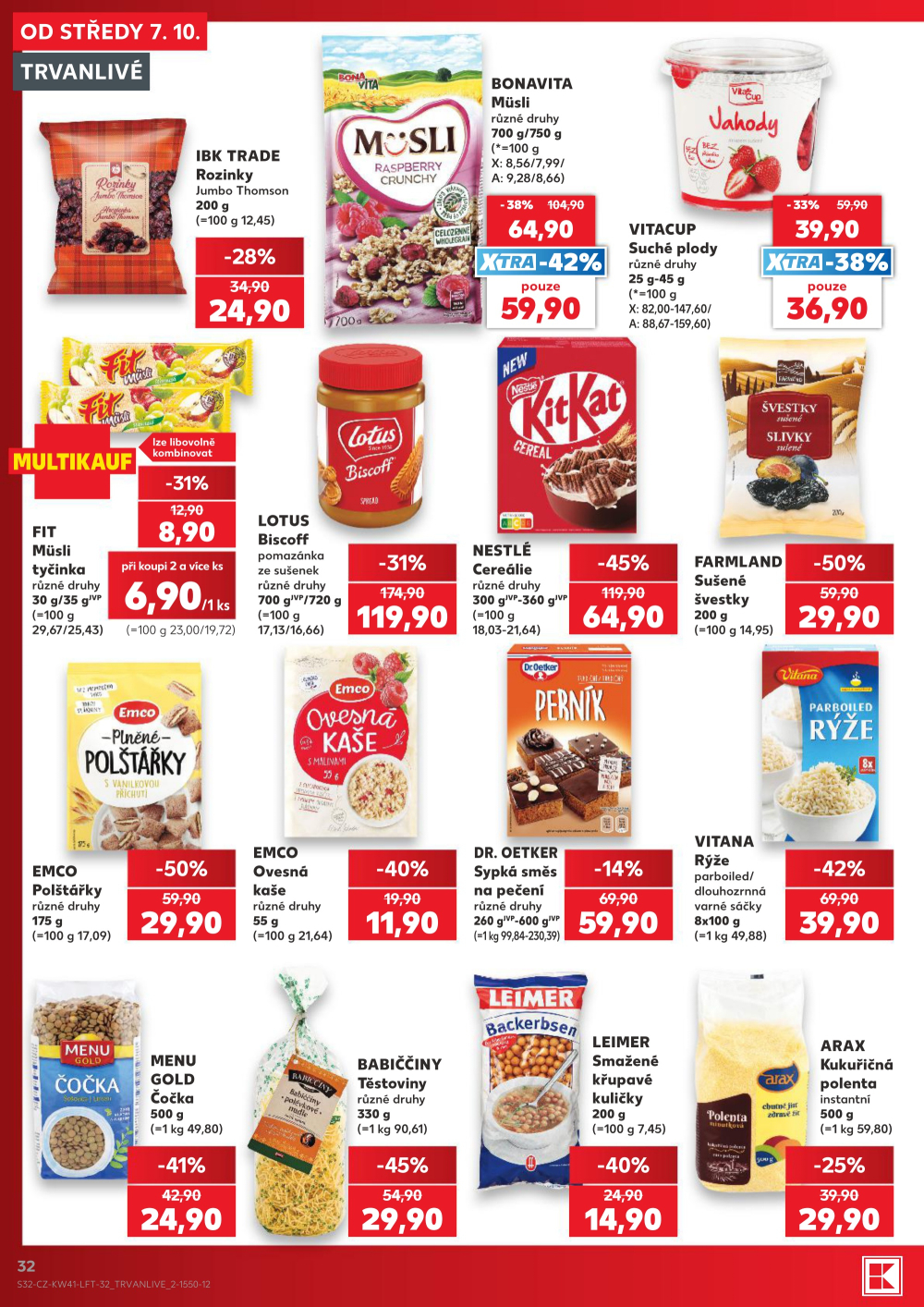 Leták Kaufland leták Praha 3 - Jarov - strana 32