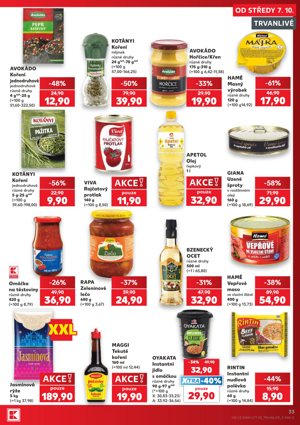 Leták Kaufland leták Praha 4 - Modřany - strana 33