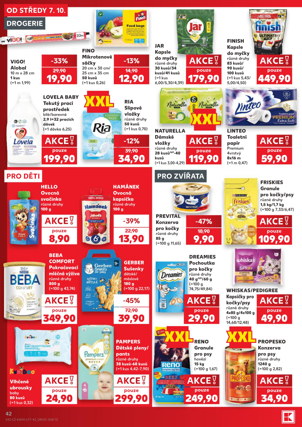 Leták Kaufland leták Praha 4 - Michle - strana 42