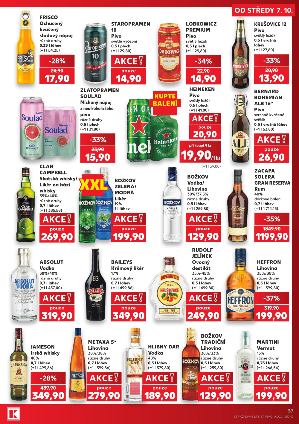 Leták Kaufland leták Praha 8 - Libeň - strana 37