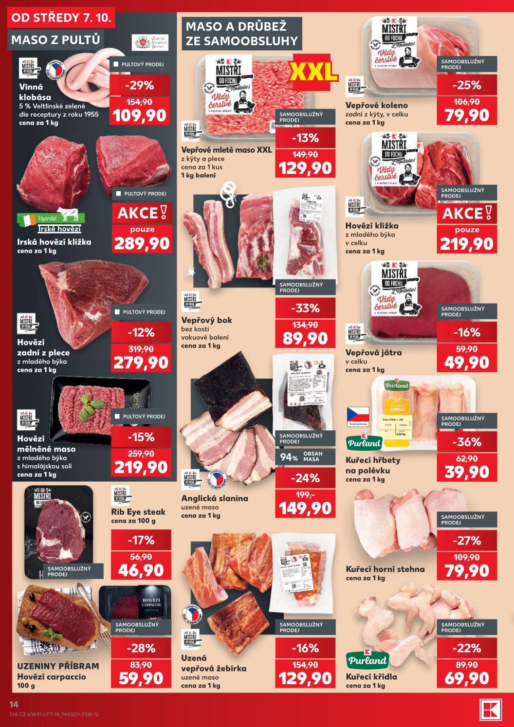 Leták Kaufland leták Pardubice - Višňovka - strana 14