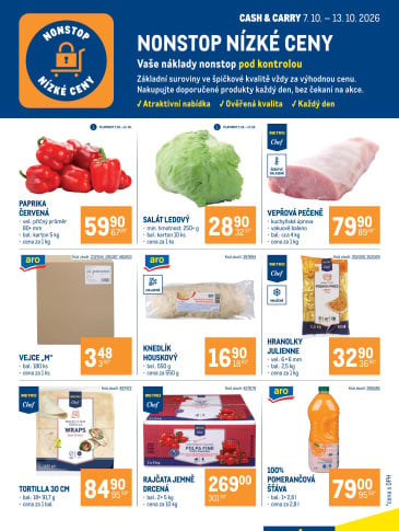 Makro leták - Nonstop nízké ceny
