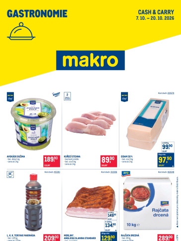Makro leták - Gastronomie