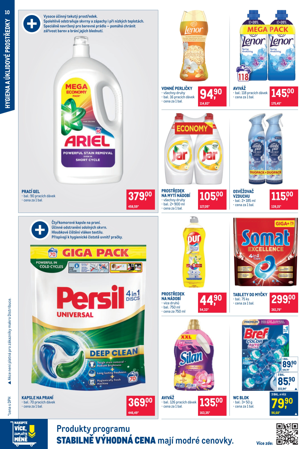 Leták Makro leták - Spotřební zboží, úklid, kosmetika - strana 10