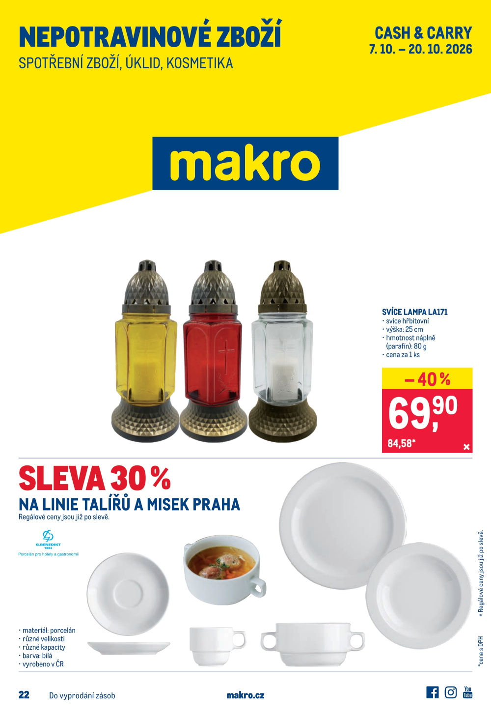 Leták Makro leták - Spotřební zboží, úklid, kosmetika - strana 1