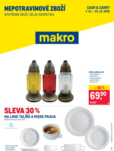 Makro leták - Spotřební zboží, úklid, kosmetika