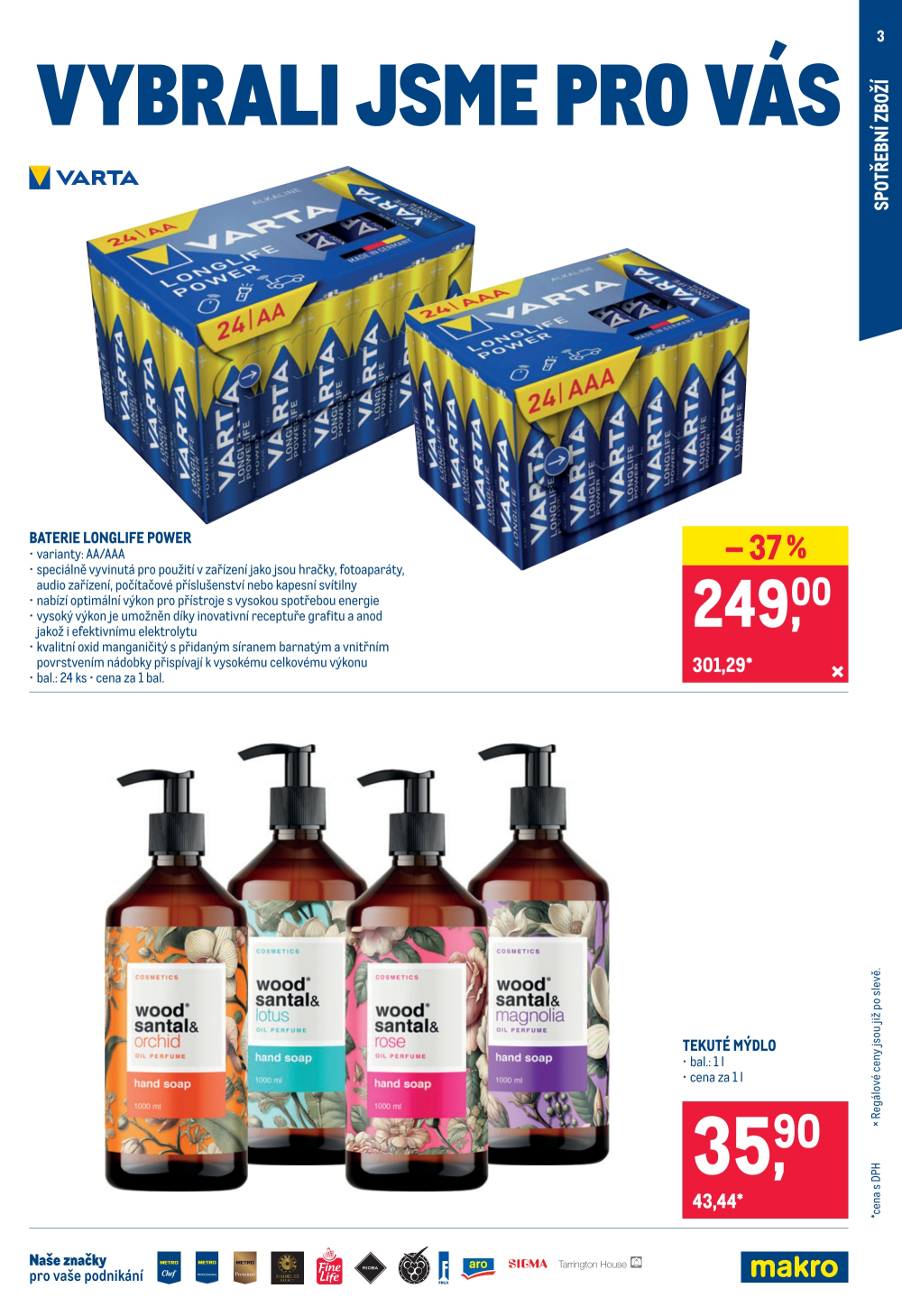 Leták Makro leták - Spotřební zboží, úklid, kosmetika - strana 3
